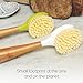 Full Circle Be Good Bamboo Handle Dish Brush – Sustainable Kitchen Cleaning with Tough Bristles - Natural Dish Scrubber & Cast Iron Cleaner - Long Handle Brush for Dishes, Pots, and Pans, Purple