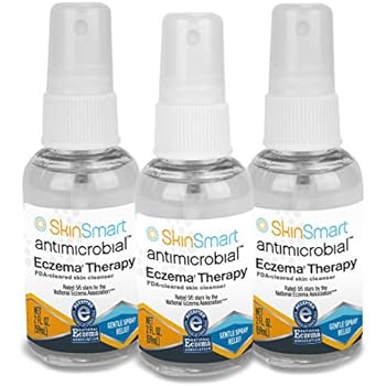 SkinSmart Eczema Therapy Removes Bacteria, so Your Skin Can Heal, Travel Size 2 Ounce Spray (Pack of 3)