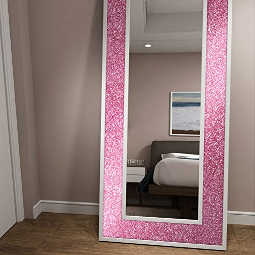 Stickyart Light Pink Glitter Wallpaper Peel and Stick Glitter Contact