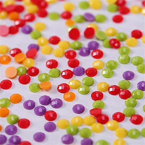 MXJSUA DIY 5D Diamantmalerei nach Anzahl Kits Full Round Drill Strass Bild Handwerk für Home Wall Decor 30x40cm Little… – Bild 3