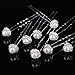 ReNext 50 Pcs Wedding Bridal Artificial Pearl Flower Crystal Hair Pins Clips Bridesmaid