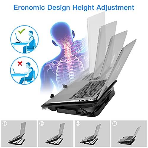 Laptop Cooling Pad UltraSlim Portable Design with Dual Fan Cooling for
