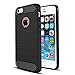 iPhone 5 Case,iPhone 5S Case,iPhone SE 2 Case,iPhone SE Case,AnoKe Ultra [Slim Thin] Scratch-Resistance Shock Absorption Soft TPU Anti-fingerprint Protective Phone Cases Cover For iPhone 5S HWLS Black