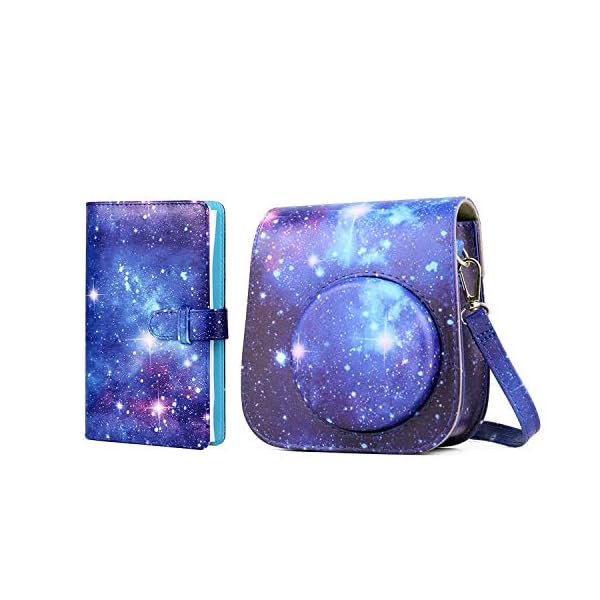 Schutzhülle kompatibel mit Fujifilm Instax Mini 11, Mini 9, Mini 8, Mini 8+ Sofortbildkamera, mit 7,6 cm 96 Taschen…