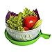 New 2017 Salad Cutter Bowl 60 Second & Green Plastic Portable Bowl. Original Magic Manual Salad Maker Strainer Chopper. Supper Fast Simple To Slice Fruit Vegetable. Best Healthy Fresh Salads Made Easy