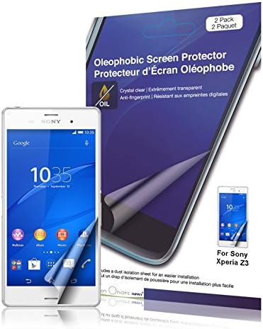 Green Onions Supply Crystal Oleophobic Screen Protector for Sony Xperia Z3 (2-pack) Screen Protectors - Retail Packaging - Clear