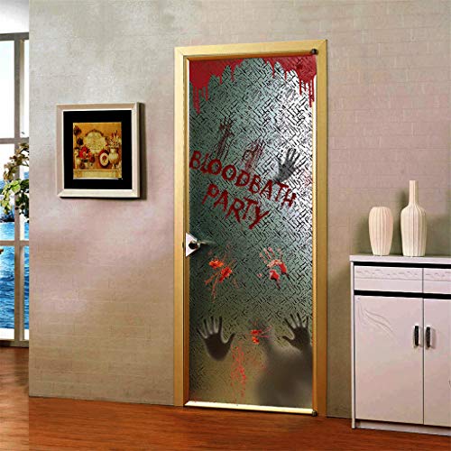 image for charmsamx Halloween Decorations Window Door Decals Wall Stickers Horro