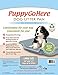 PuppyGoHere Dog Litter Box, Large Size, Blacksmithe Black, Durable & Pet Safe Puppy Litter Box, Indoor Open Top Entry Dog Litter Pan, Comfortable for Dogs, Great for Dogs up to 20 lbs