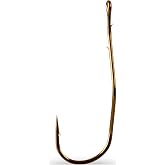 Mustad 33862NP Slow Death Aberdeen Hook Bronze Size 2 25-Pack Freshwater