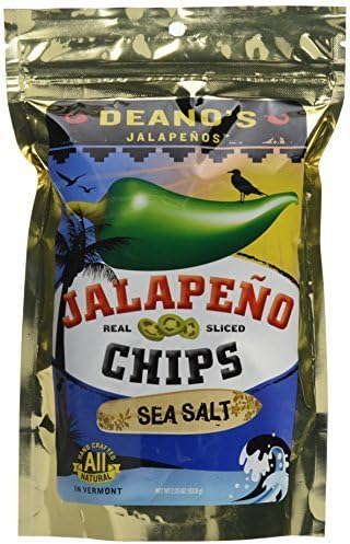 Deano's Sea Salt Jalapeno Chips, 2.25oz. by Deanos