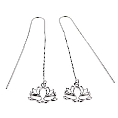 Bijoux Aurum Boucles Doreilles Pendantes Avec Fleur De