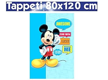 Teppich Camera Digitaldruck Kinder Disney 80 X 120 Cm Mickey Mouse
