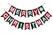 Merry Christmas Banner Christmas Party Garland Bunting Sign for Holiday Party Decoration Favors