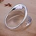 Joystore Noble Jewelry 925 Silver Women Ring Wide Thumbs Dots Size 8 Silver