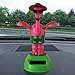 Juesi Dancing Solar Toy - Flipping Wings Flamingo with Sunglasses Animal Solar Powered Toys Dashboard Office Desk Home Decor Gift for Kids Adult
