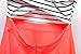 OMY OMEYA.WANSHIDA. Womens Sexy Open Back Cocktail Slim Black White Striped Mini Dress (M, Coral)