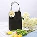 Ronvir 50Pcs Gift Bags Small 5.25x3.25x8 Inches Black Paper Bags With Handles Small Black Bag For Gifts, Shopping, Business, Birthday, Party, Wedding, Retail, Halloween, Christmas, Thanksgiving