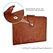 EzSos A5 Notebook, Refillable Journal, 6 PU Leather Notebook, Personal Agenda with Label, A5 Diary with Magnetic Clasp/Card Holder/Pen Loop, 106 Lined Pages, A5 / 8.4 X 6.1 Inches, Brown/Beige