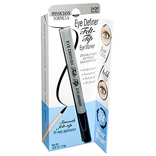 Physicians Formula Eye Definer Felt Tip Eye Marker, Ultra Black, 0.028 Ounce