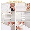 SPACEKEEPER-Storage-Trolley-4-Tier-Slim-Storage-Cart-Slide-Out-Rolling-Utility-Cart-Mobile-Shelving-Unit-Trolley-Organizer-Cart-for-Kitchen-Bathroom-Laundry-Office-Plastic-Stainless-Steel-White SPACEKEEPER Storage Trolley 4-Tier Slim Storage Cart Slide Out Rolling Utility Cart Mobile Shelving Unit Trolley…