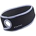 TrailHeads Women’s Ponytail Headband | Fleece Earband | Winter Running Headband - black/true blue