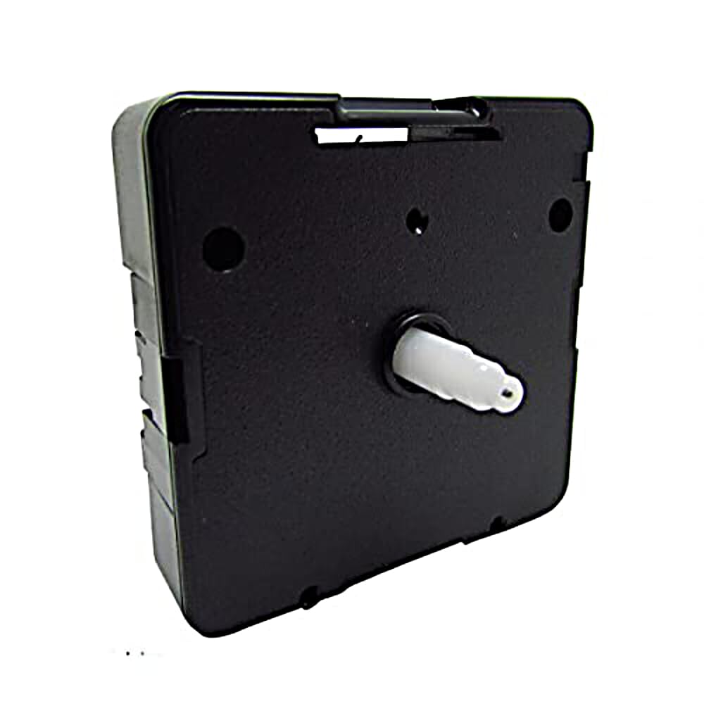 UTS High Torque Clock Movement Mechanism Motor Quartz German Plastic Shaft IEC R6+ Battery Green Setting Wheel Replacement For Large Hands (15mm Shaft - For Faces 4-6mm Thick)