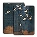 Jingdu Water-Safe Painting Case for All-New Kindle Paperwhite 10th Generation 2018 Released Premium PU Leather Slim Lightweight Smart Cover with Auto Wake/Sleep，Crane