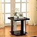 Furniture of America Oslo 3-Piece Modern Accent Tables Set, Black
