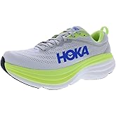 HOKA Bondi 8 Mens Shoes Size 11.5, Color: Stardust/Lettuce