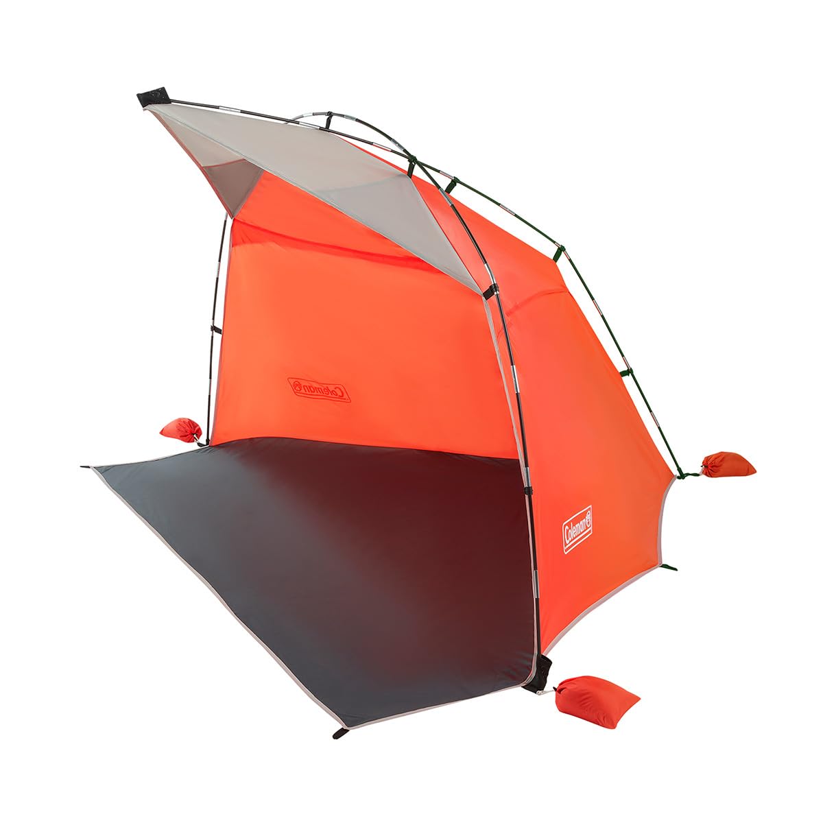 Photo 1 of Coleman Skyshade Large Portable Sun Shelter, Easy Setup with Pre-Attached Poles, Canopy Provides Cover from Sand & Sun, Great for Beach, Park, Tailgating, Camping, Backyard & More