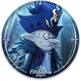 Genshin Impact A Winter Night's Lazzo Themed Series Character Badge - Pulcinella