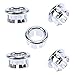 Whosee 5-Pack Vanity Basin Round Overflow Covers Kitchen Remplacement Hollow Ring Bathroom