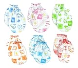 Lucky Lucky 6 Pairs Mix color Scratch Mittens Gloves Cotton Baby Newborn