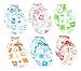 Lucky Lucky 6 Pairs Mix color Scratch Mittens Gloves Cotton Baby Newborn