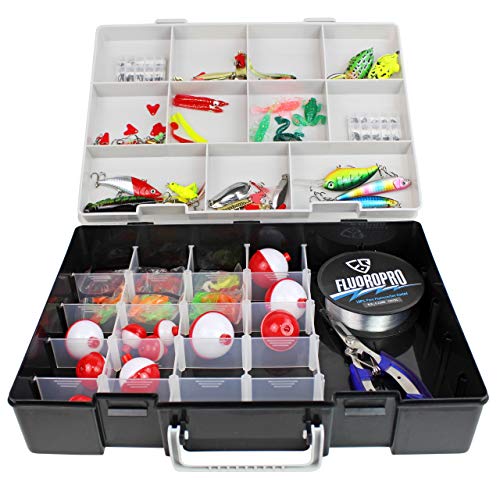 Bins & Things Plastic Organizer Box with Dividers (14.5 x 2.9 x 11 Inches) 30 Adjustable Compartments with Removable Tray for Craft Storage, Smart Parts and Hardware Organizer, Fishing Tackle Box - Thumbnail 3