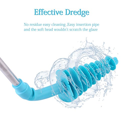 Sendida Toilet Plunger Unclogger - Toilet Clog Remover, Drain Cleaner, Bathroom Toilet Dredge Pipe for Clogged Siphon Toilet - Thumbnail 2