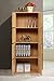 Hodedah 4-Shelf, 8-Door Cabinet Bookcase, Beech
