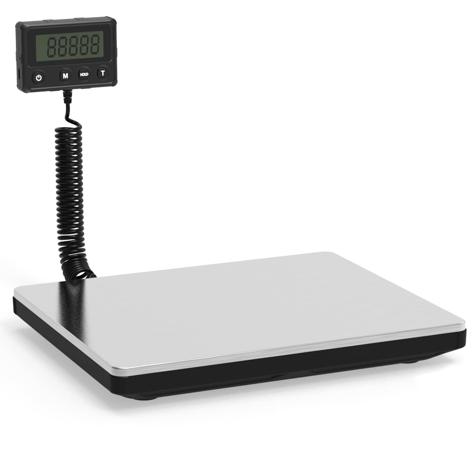 Balance Numérique Postal 200kg (440lb) Pour Colis - Acier Inox, Affichage LCD, Alimentation USB/AAA