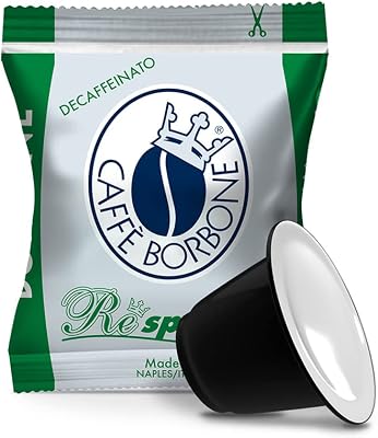 Respresso Dek, entkoffeinierte Kaffeemischung - 100 Kapseln - kompatibel mit Nespresso Haushalts-Espressomaschinen