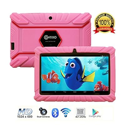 Contixo Kids Tablet K2 | 7" Display Android 6.0 Bluetooth WiFi Camera Parental Control Children Infant Toddlers Includes Tablet Case