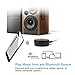 Cyber Acoustics Bluetooth Audio Adapter Receiver for Music Streaming to Home Stereo Speaker System from Smartphones, Tablets and Laptops (CA-BT1)
