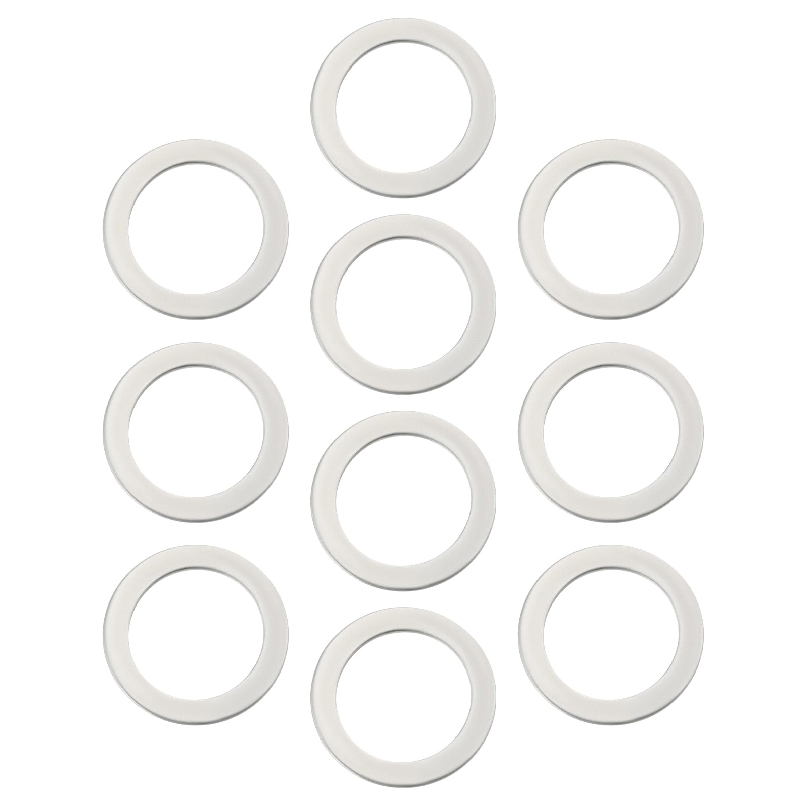 VGOL 10Pcs Replacement Ring Circula Saw Blade Reducing Ring 16mm Reducer Ring for Circular Saw Blades Cutting Discs 22.2x16x1.1mm Silver