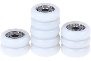 Door Roller Guide Wheel, 10Pcs Shower Door Rollers Pulley Bathroom Sliding Glass Door Wheels Sliding Door 19/23/25mm Wheels R