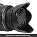 67MM Reversible Flower Lens Hood (2013 Update) + Premium MagicFiber Microfiber Cleaning Cloth
