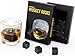 Whiskey Rocks - Premium Granite Whiskey Stones Set Black - Pure Granite - Set of 9 Whisky Chilling Stone