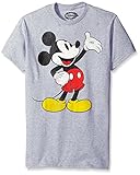 Disney Men's Mickey Grand Gesture T-Shirt, Heather Grey, Large