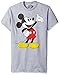 Disney Men's Mickey Grand Gesture T-Shirt, Heather Grey, X-Large