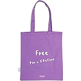 Lavender Canvas Tote Bag 16"X14",100% Cotton Cloth Reusable Grocery Bag with Inner Safety Pocket & Long Handles,Large Capacity Cute Summer Beach Tote Bags for Women, Purple Fabric Canvas Shopping Bags | Lavender Canvas Tote, 100%cotton, Safety Pocket, Long Handles
