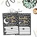 25 Twinkle Little Star Gender Reveal Baby Shower Party Invitation Cards Gold and Black He or She For Gender Neutral Unisex Invites Guess If It's a Boy or Girl Sprinkle Fill In The Blank Printable Pack