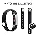 iGK Replacement Bands Compatible for Fitbit Alta and Fitbit Alta HR, Newest Adjustable Sport Strap Smartwatch Fitness Wristbands with Metal Clasp Black Large